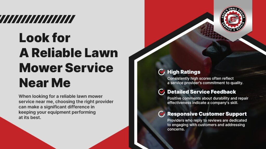 Reliable Lawn Mower Service Near Me