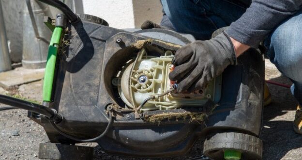 how to repair a lawn mower